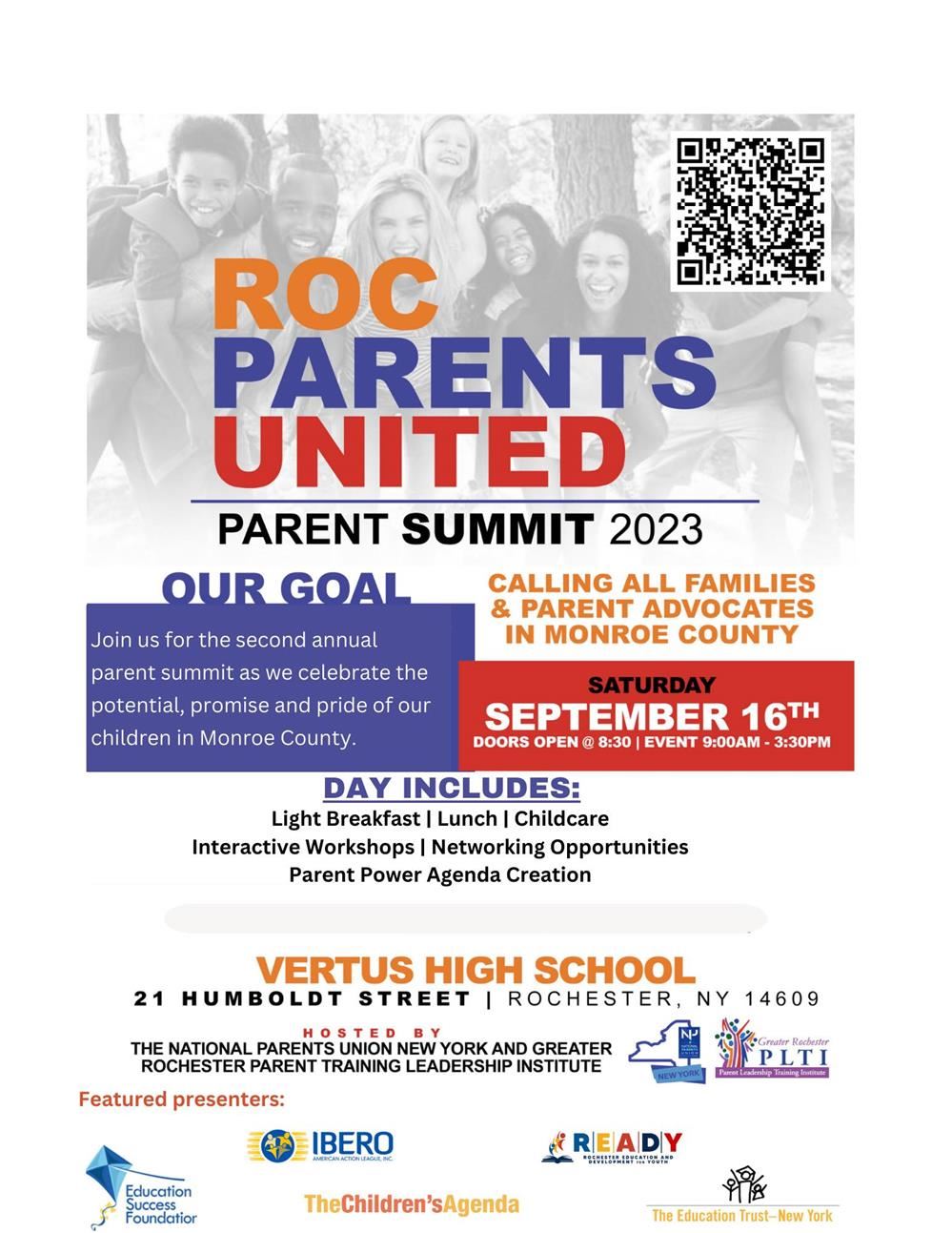  Flyer for National Parents United Summit